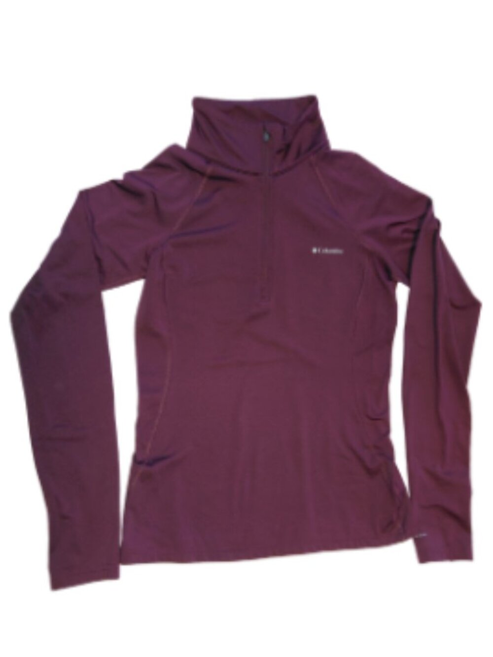Women's Columbia Park Runner Half Zip Pullover Burgundy Size XS